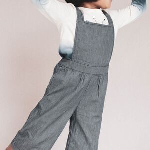 Tea Collection Girls' Blue Pinstripe Overalls Size 6G‎